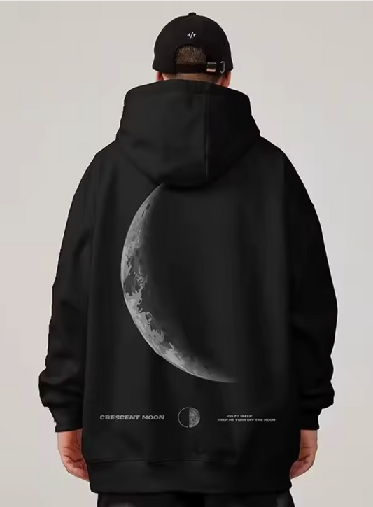 Crescent Moon Oversized Hoodie