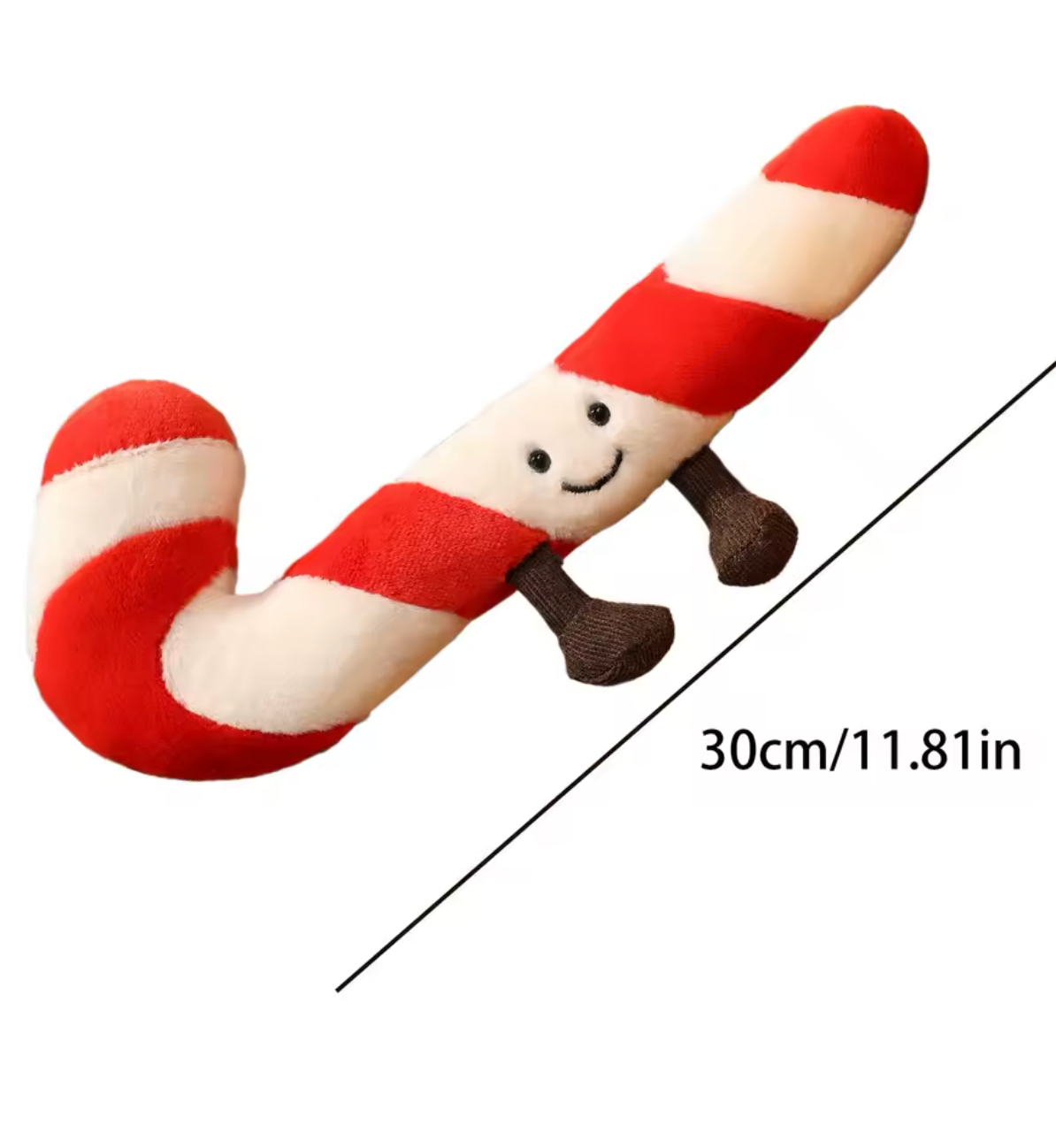 Festive Candy Cane Christmas Pillow – Perfect Holiday Accent